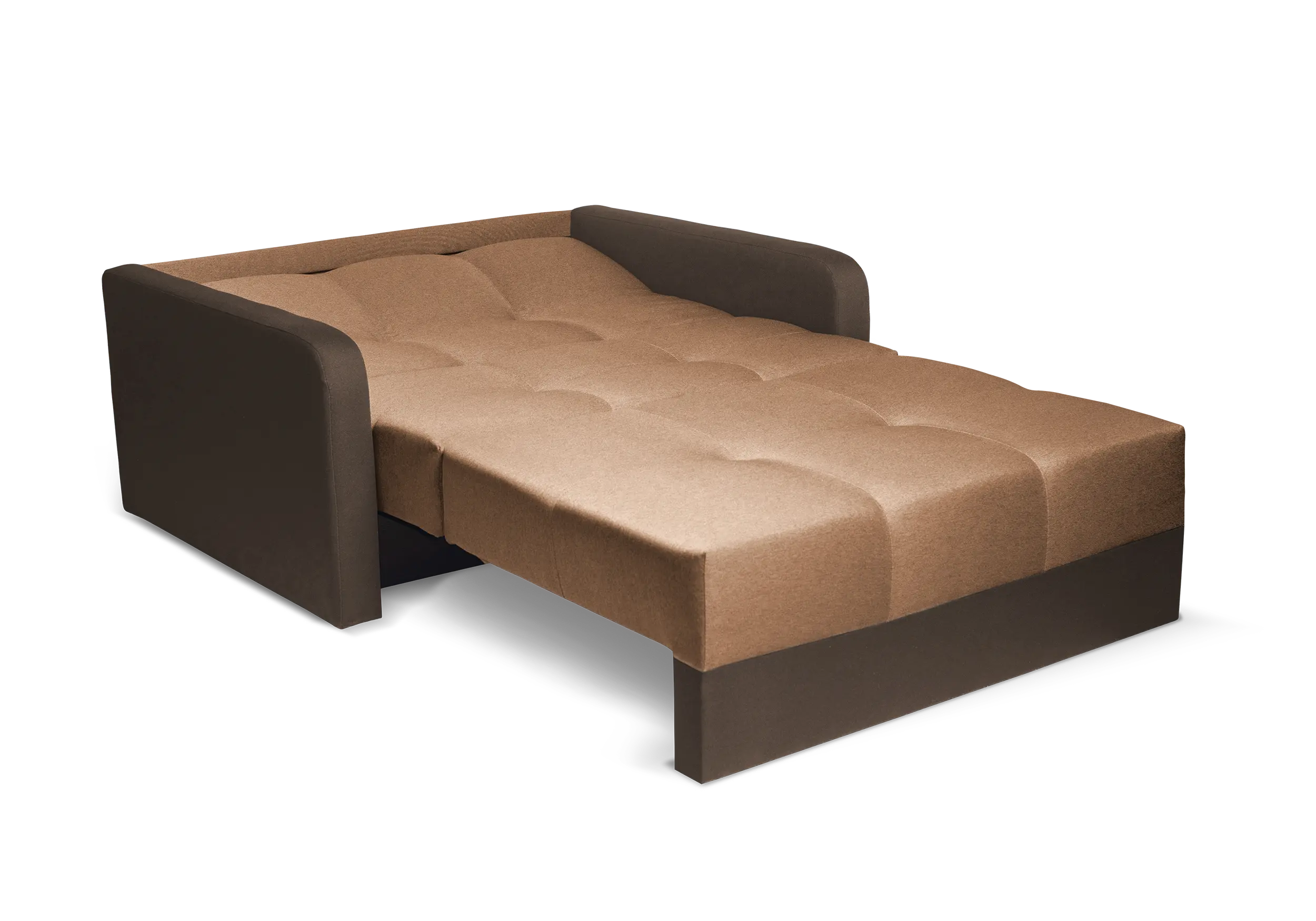 SOFÁ CAMA PEQUEÑO 2 PLAZAS 132 CM TOP II MARRÓN CLARO/MARRÓN