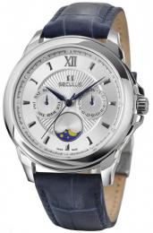 Мужские часы Seculus 1004G.4.706 white, ss, blue leather