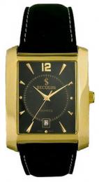 Мужские часы Seculus 4419.1.505 black ap-g, pvd, black leather