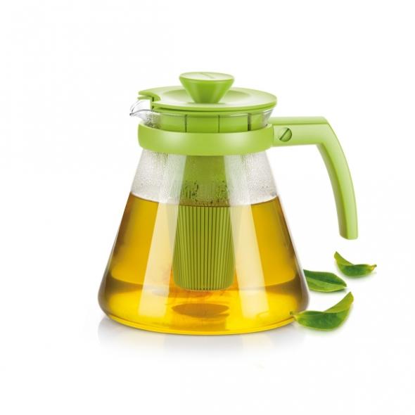 Фото 1 Чайник TEO 1,25 л, с ситечками для заваривания, зеленый L