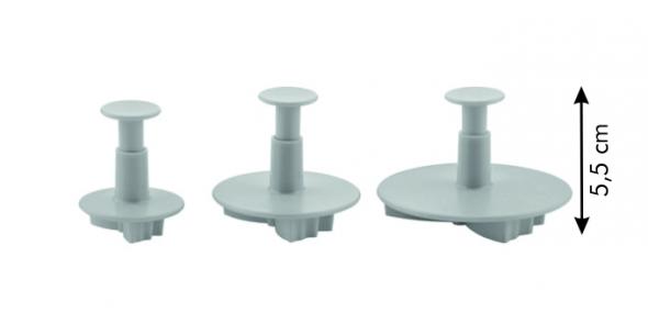 Фото 2 Формочки з поршнем DELICIA DECO, метелики. 3 шт. L