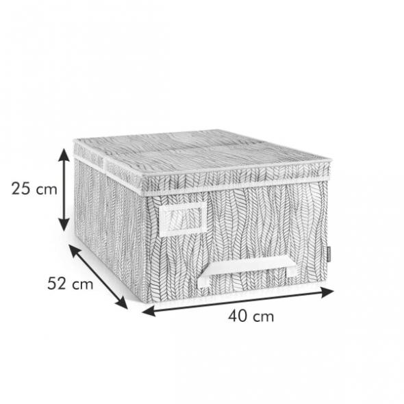 Фото 5 Коробка для одягу FANCY HOME 40x52x25 см, білий L