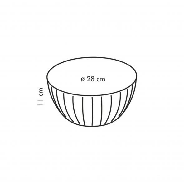 Фото 2 Миска пластикова DELICIA ¤ 28 см, 5,0 л, жовта L