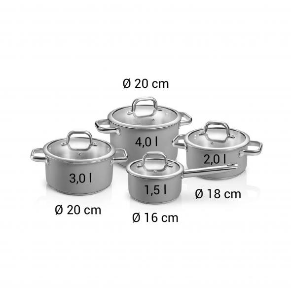 Фото 5 Набір посуду DELIGHT Taupe, 8 предметів L