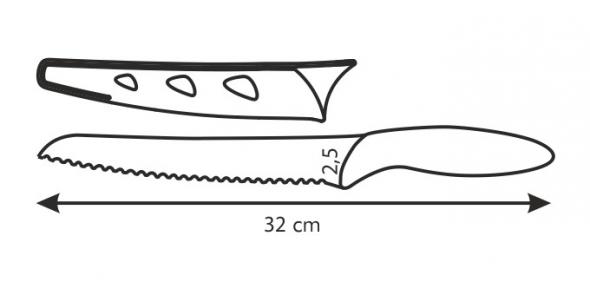Фото 3 Нож для хлеба с непристающим покрытием  PRESTO BIANCO, 20 см L