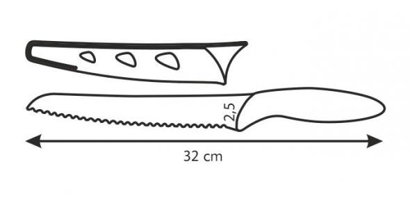 Фото 2 Ніж для хліба з непристаючим покриттям PRESTO TONE, 20 см L
