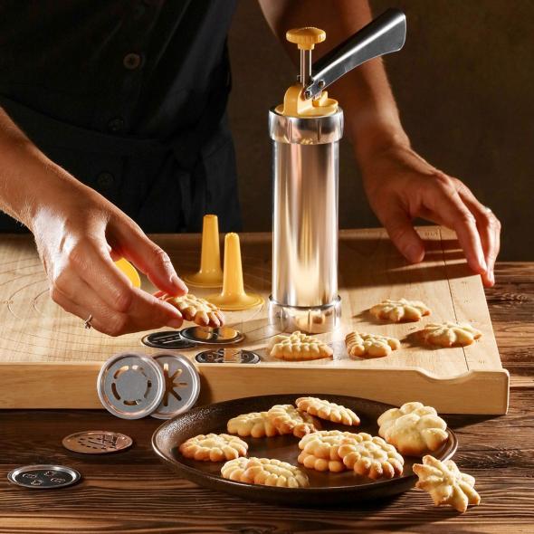 Фото 2 Прес для тіста/шприц кондитерський DELICIA, металевий L