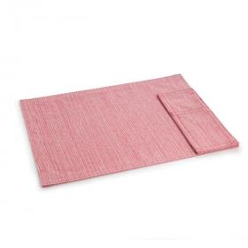 Тканинна серветка з кишенею для столових приборів FLAIR Lounge, 45x32 см, червоний