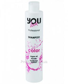 Фото Шампунь для окрашенных и поврежденных волос с аргановым маслом You look Professional Color
