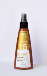 Масло-шиммер для загара Elenis Protect spray SPF15 Gold + Orange