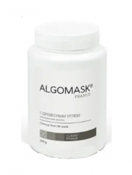 Альгинатная маска для жирной и проблемной кожи лица с древесным углем ALGOMASK Charcoal Peel Off mask