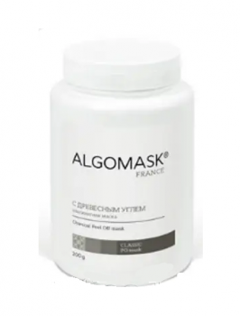 Фото Альгинатная маска для жирной и проблемной кожи лица с древесным углем ALGOMASK Charcoal Peel Off mask