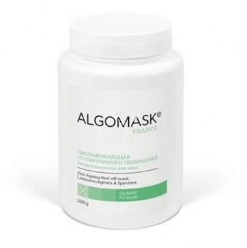 Фото Альгинатная омолаживающая маска для лица  Спирулина и ламинария  ALGOMASK Anti-Ageing Peel off mask Laminaria digitata & Spirulina