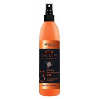Фото Антивозрастной спрей для пористых волос с гиалуроновой кислотой Prosalon Botox Therapy Protective & Strengthening 3 Spray, 275 мл