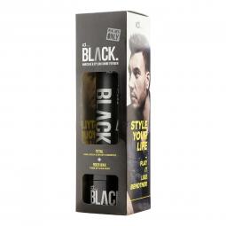 Набор для мужчин "Мужской шампунь для волос, тела и бритья 3 в 1 и воск для стайлинга" Id Hair Black Box