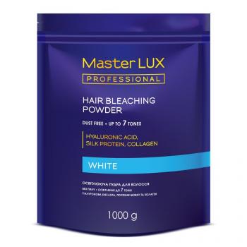 Фото Белая осветляющая пудра для волос с коллагеном Master LUX White Hair Bleaching Powder, 1000 г