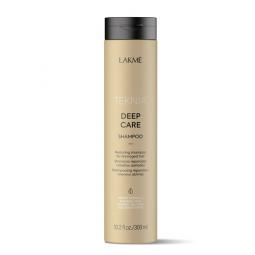 Бессульфатный восстанавливающий шампунь для поврежденных волос LAKME Teknia Deep Care Shampoo, 300 мл