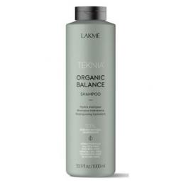 Бессульфатный увлажняющий шампунь для волос ежедневного использования LAKME Teknia Organic Balance Shampoo, 1000 мл