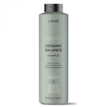Фото Бессульфатный увлажняющий шампунь для волос ежедневного использования LAKME Teknia Organic Balance Shampoo, 1000 мл