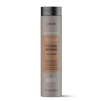 Фото Шампунь для обновления цвета коричневых оттенков волос с экстрактом какао LAKME Teknia Color Refresh Cocoa Brown Shampoo, 300 мл