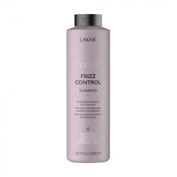 Фото Бессульфатный выравнивающий шампунь для непослушных волос с маслом чиа LAKME Teknia Frizz Control Shampoo, 1000 мл