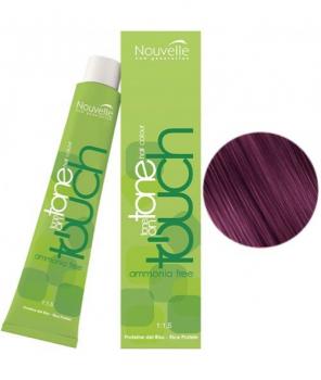 Фото Безаммиачная крем-краска для волос №5.20  Светло-фиолетовый коричневый  Nouvelle Touch