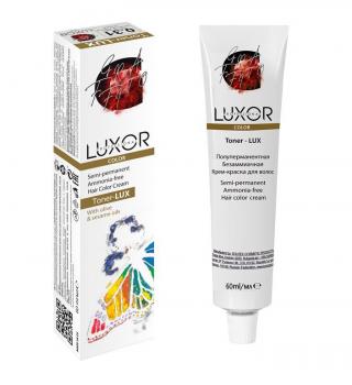Фото Безаммиачная полуперманентная крем-краска для волос № 0.17  Прозрачный пепельно-шоколадный  Luxor Professional Toner LUX, 60 мл
