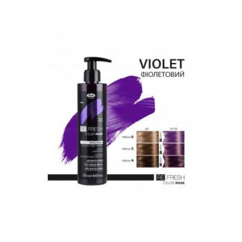 Фото Безаммиачная тонирующая маска для волос  Фиолетовый  Lisap REFRESH, 250 мл