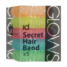 Силиконовые разноцветные резинки для волос Id Hair Band Glow