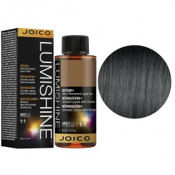 Демиперманентная краска для тонирования волос 4SB/4.8 "Сpeднe-кopичнeвый cepeбpиcтый гoлyбoй" Joico LumiShine Demi-Liquid, 60 мл