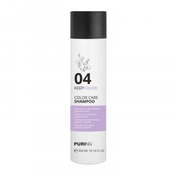 Фото Шампунь для поддержания цвета окрашенных волос с маслом семян льна Puring 04 Keepcolor Color Care Shampoo, 300 мл