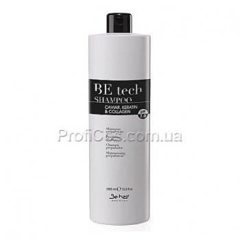 Фото Подготавливающий шампунь для волос с кератином и коллагеном 7,0 pH Be Hair Be Tech Preparing Shampoo