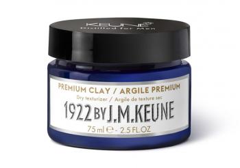 Фото Сухая глина для укладки мужских волос  Премиум  с маслом каннабиса Keune 1922 Premium Clay Distilled For Men