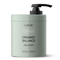 Интенсивная увлажняющая маска для всех типов волос с  маслом кенди LAKME Teknia Organic Balance Treatment, 1000 мл