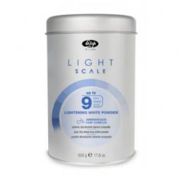 Осветляющий порошок для волос до 9 тонов c аминокислотами Lisap Light Scale Up to 9
