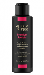 Кератин для выпрямления толстых и очень кучерявых волос Lux Keratin Therapy Premium Protein, 100 мл