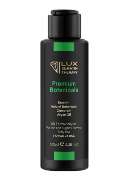 Фото Кератин для выпрямления тонких, слегка кудрявых и пушистых волос Lux Keratin Therapy Premium Botanicals, 100 мл