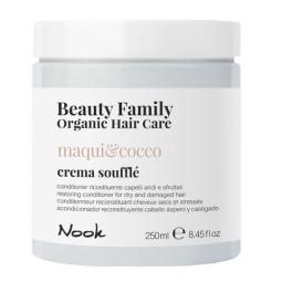 Кондиционер восстанавливающий для сухих и поврежденных волос Nook Beauty Family Organic Hair Care Magui & Cocco Crema Souffle, 250 мл