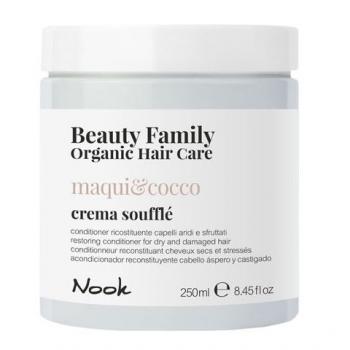 Фото Кондиционер восстанавливающий для сухих и поврежденных волос Nook Beauty Family Organic Hair Care Magui & Cocco Crema Souffle, 250 мл