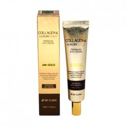 Крем для кожи вокруг глаз с золотом 3W Clinic Collagen & Luxury Gold Eye Cream, 40 мл