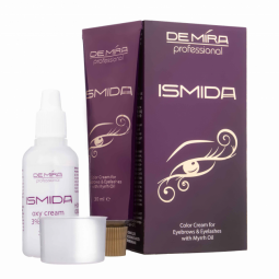 Крем-краска для бровей и ресниц с маслом мирры "Коричневый" DeMira Professional Ismida