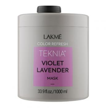 Фото Маска для обновления цвета фиолетовых оттенков волос с цветами лаванды LAKME Teknia Color Refresh Violet Lavender Mask, 1000 мл