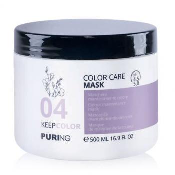 Фото Маска для поддержания цвета окрашенных волос с маслом семян льна Puring 04 Keepcolor Color Care Mask, 500 мл