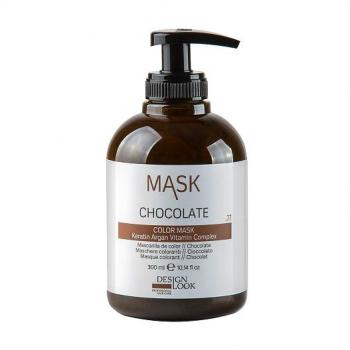 Фото Маска для волос цветная Chocolate с кератином Design Look Mascarilla Color Mask Chocolate .77