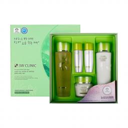 Набор для лица с алоэ 3W Clinic Aloe Full Water Activating Skin 3 Kit Set