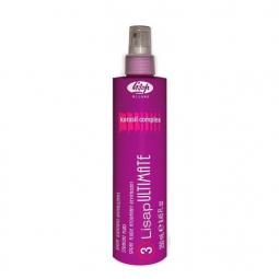Термозащитный выравнивающий спрей для волос с кератином и маслами Lisap Ultimate Straight Fluid