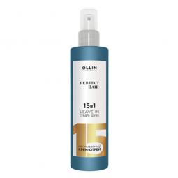 Несмываемый крем-спрей для волос 15 в 1 Ollin Professional Perfect Hair Leave-in Cream Spray, 250 мл