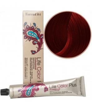 Фото Перманентная крем-краска для волос № 6.666  Темный блондин карминовый красный  FarmaVita Life Color Plus
