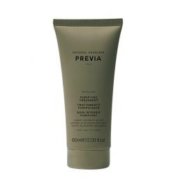 Очищающий уход для волос и кожи головы с зеленой глиной и маслом чайного дерева Previa Extra Life Purifying Treatment, 60 мл