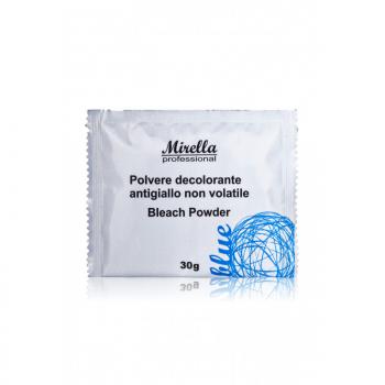Фото Осветляющая синяя антижелтая пудра для волос Mirella Professional Blue Bleach Powder, 30 гр
